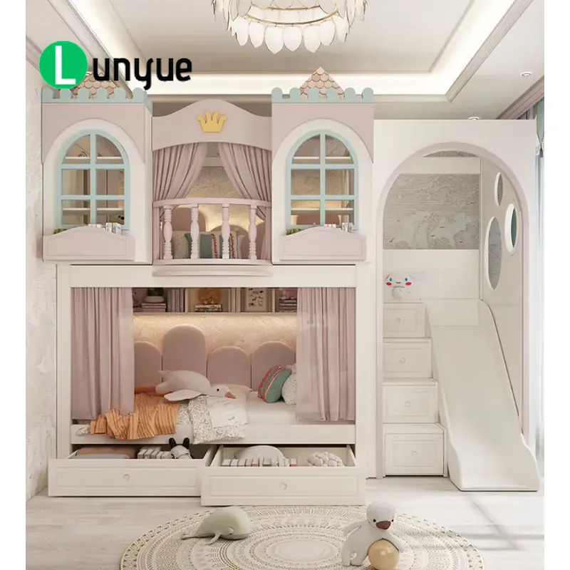 Bunk Bed With Stairs And Slide - Tempat Tidur Susun Rumah Putri dengan