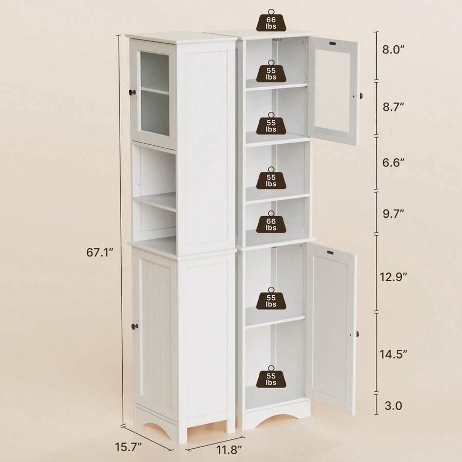 Storage - Lemari Kamar Mandi dengan Pintu Dua