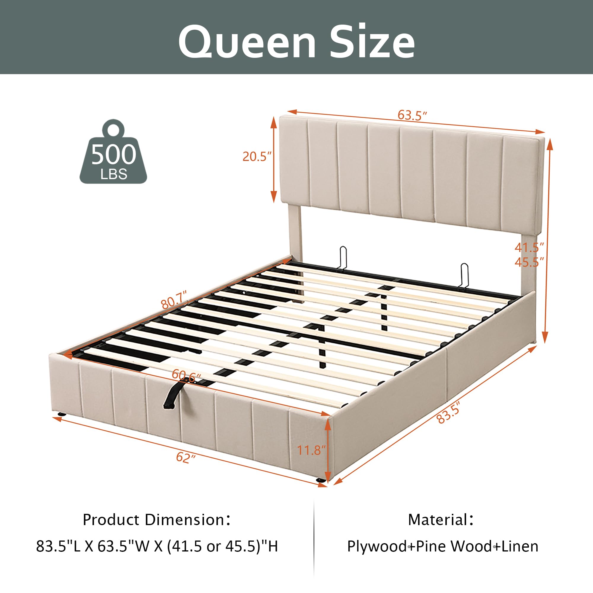 Tempat Tidur dengan Platform P - Gas Lift Storage Bed Hydraulic ulasan dan harga