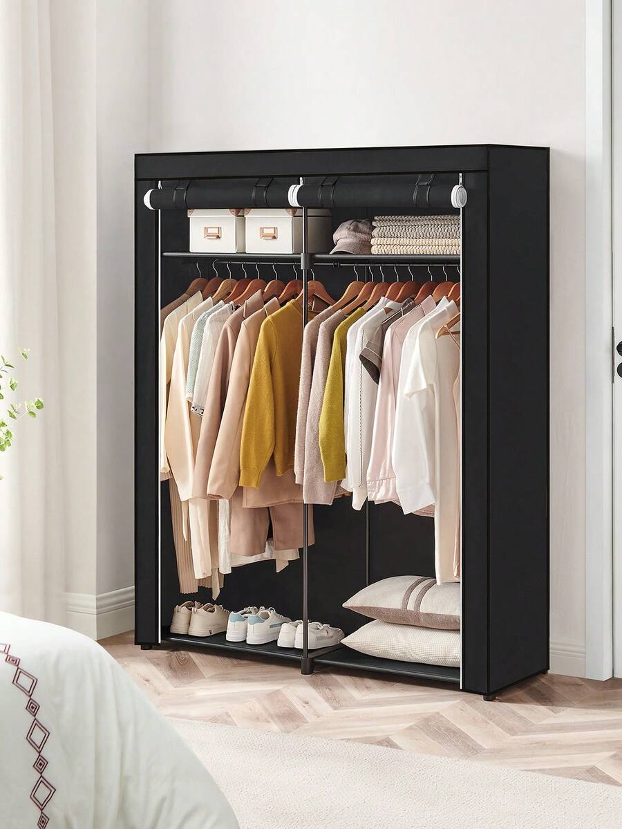 Lemari pakaian, lemari portabe - Wardrobe Closet Portable Fabric Cover ulasan dan harga
