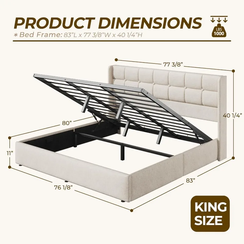 Rangka Tempat Tidur HISOFT Kin - Gas Lift Storage Bed Hydraulic ulasan dan harga