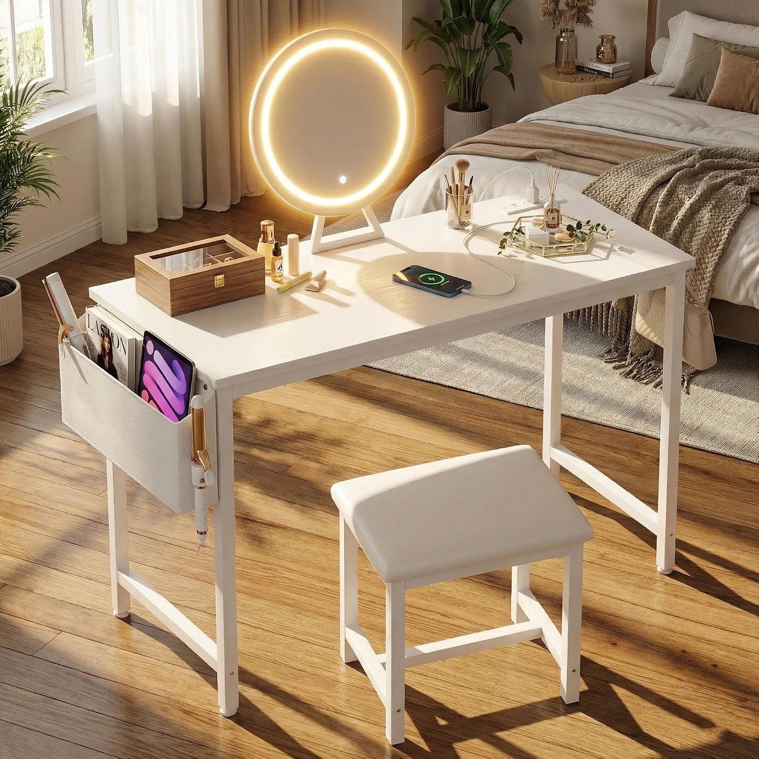 Set Meja Rias Murah untuk Anak - Dressing Table Vanity With Lighted Mirror ulasan dan harga