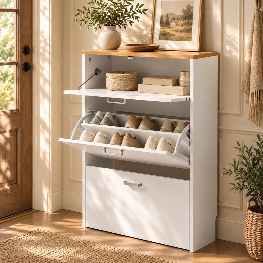 Lemari Penyimpanan Sepatu untu - Shoe Rack Cabinet Narrow Entryway ulasan dan harga