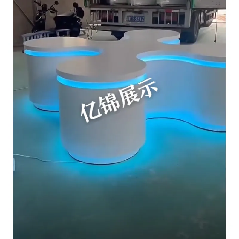 Meja Display Bundar Bercahaya  - Tables ulasan dan harga