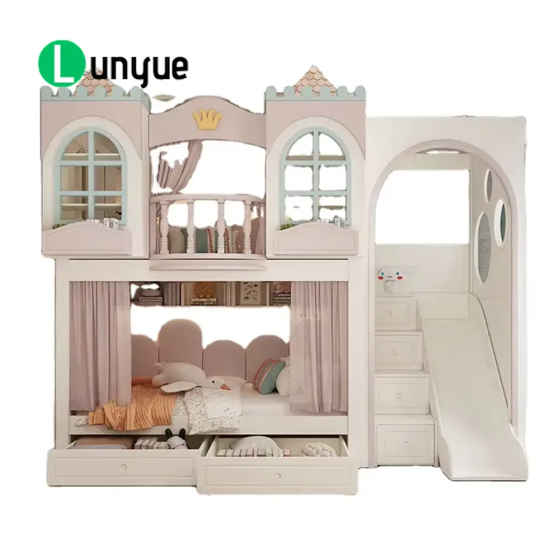 Tempat Tidur Susun Rumah Putri - Bunk Bed With Stairs And Slide ulasan dan harga