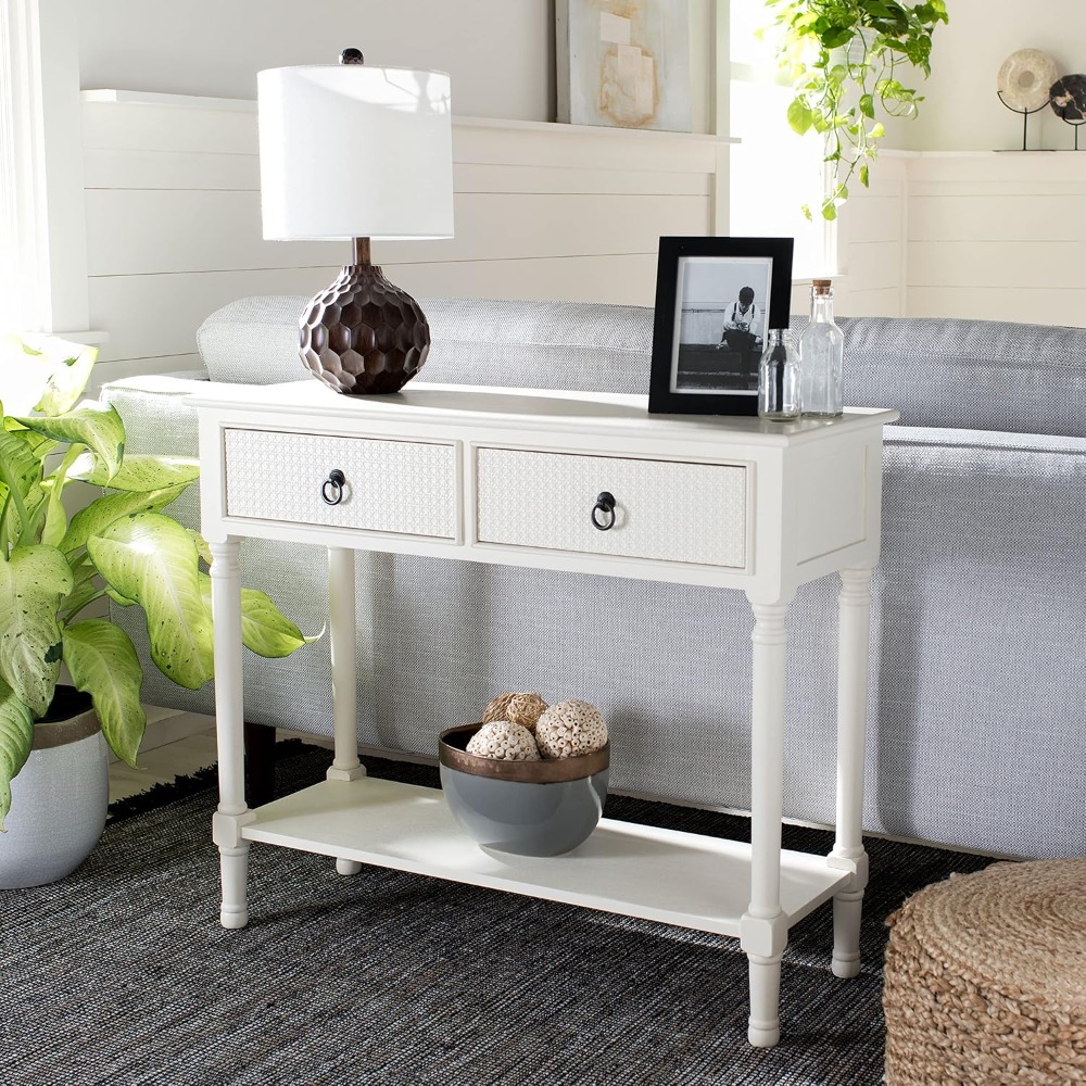 Meja Konsol Putih Haines denga - Tables ulasan dan harga