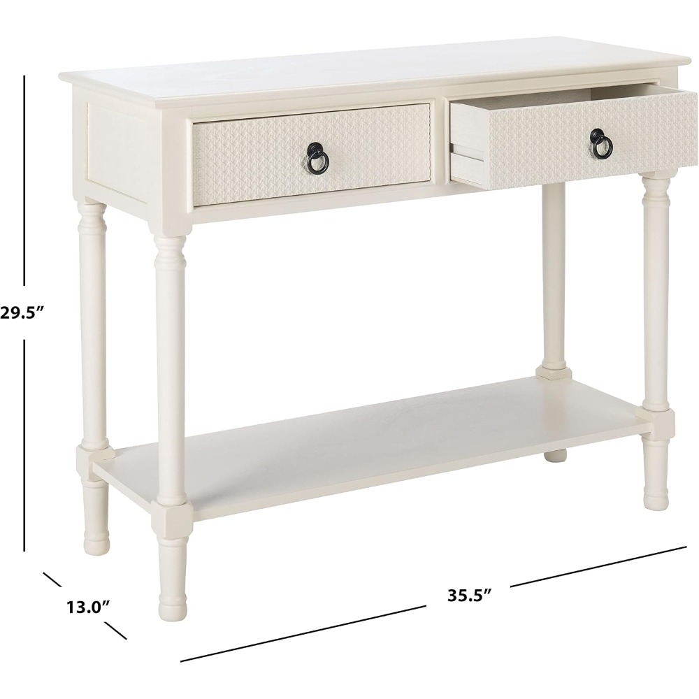 Meja Konsol Putih Haines denga - Tables ulasan dan harga