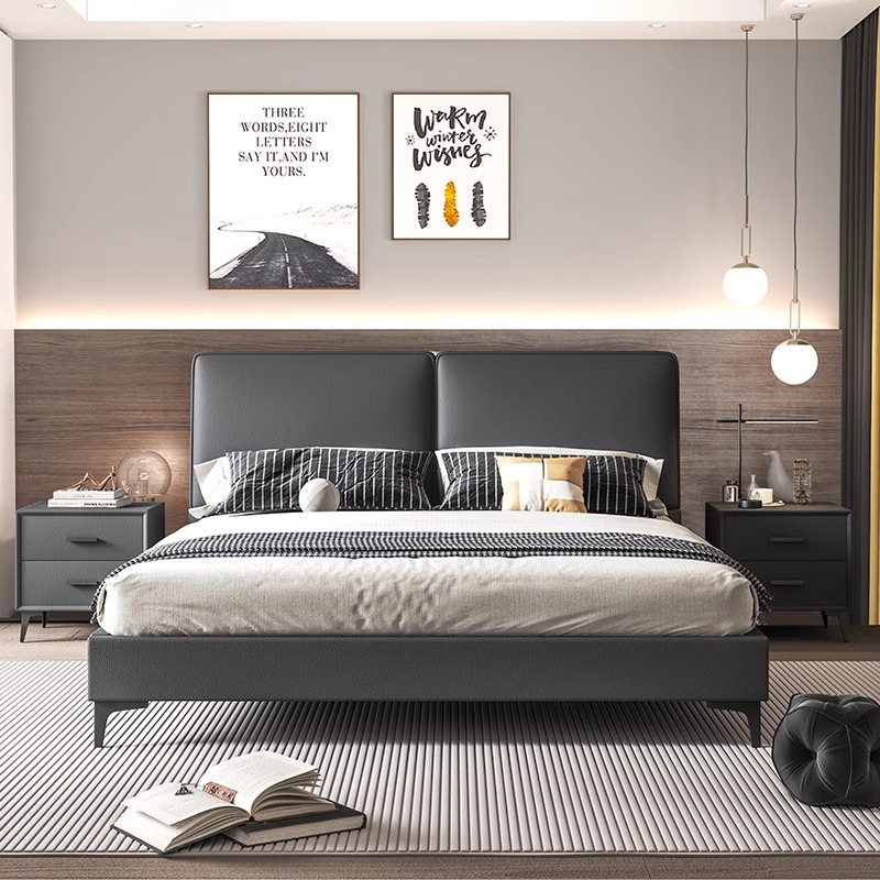 Set Perabot Kamar Tidur Kayu M - King Size Bed Frame With Storage Drawers ulasan dan harga
