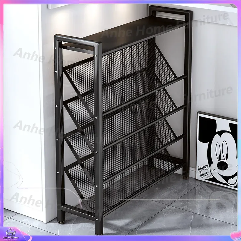 Rak Sepatu Ultra Tipis Multi L - Shoe Rack Cabinet Narrow Entryway ulasan dan harga