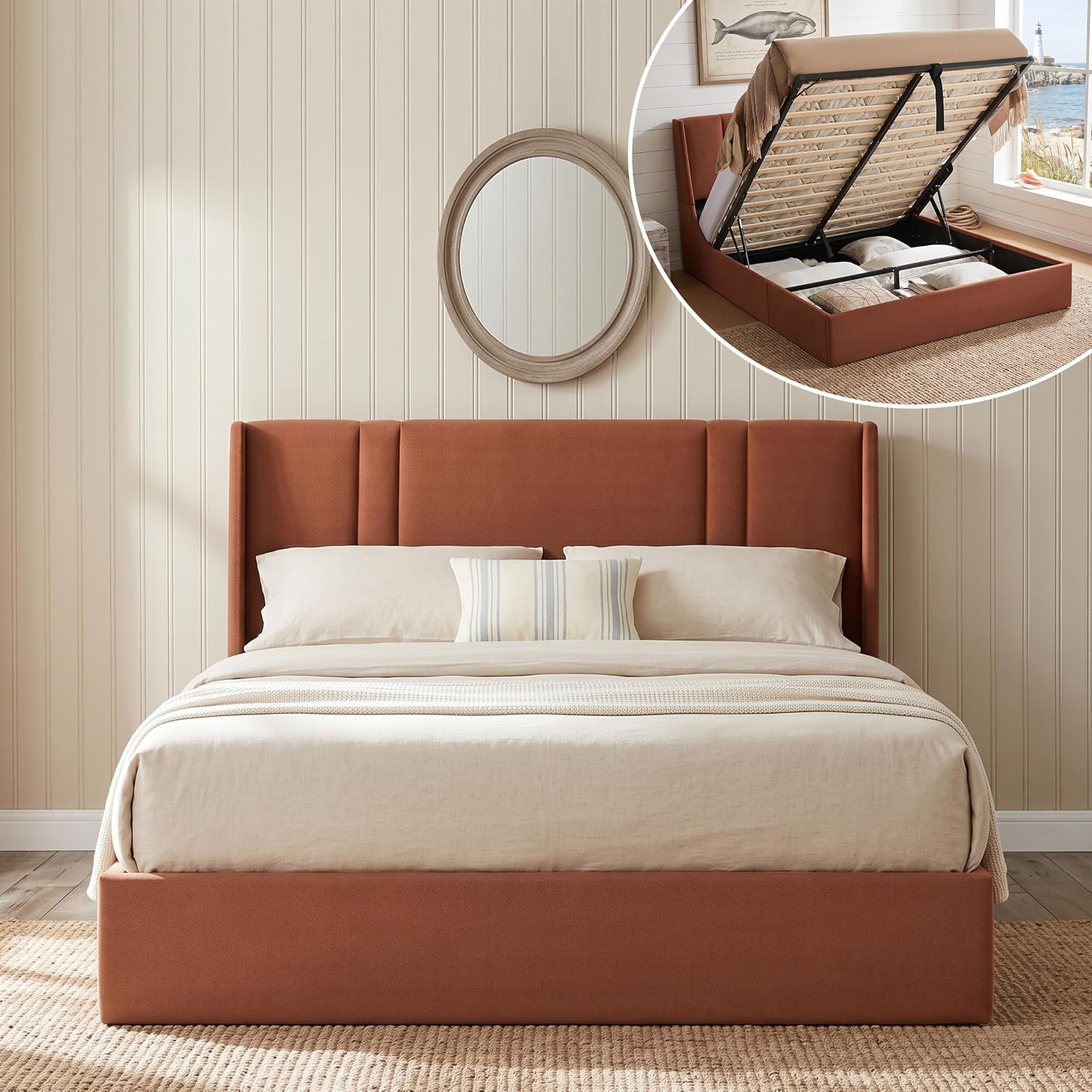 Rangka Tempat Tidur dengan Pen - Gas Lift Storage Bed Hydraulic ulasan dan harga
